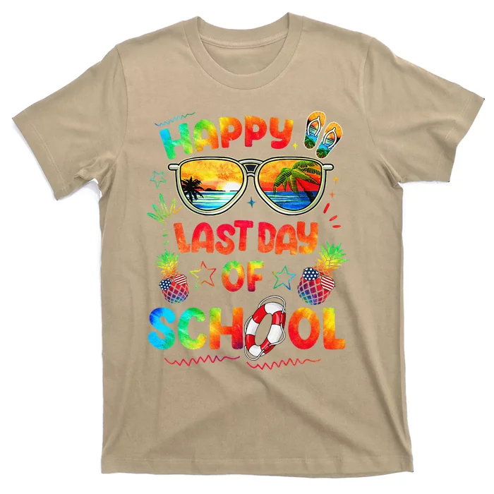 Happy Last Day Of School Teachers End Of Year Students Gift T-Shirt