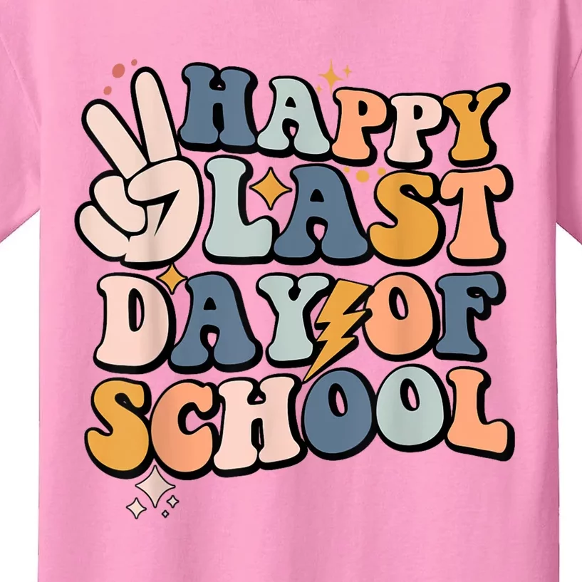 Happy Last Day Of School Teacher Student Graduation Kids T-Shirt