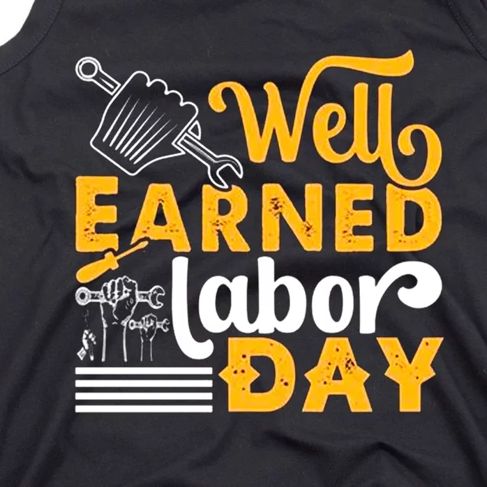 Happy Labor Day Design Union Worker Tank Top