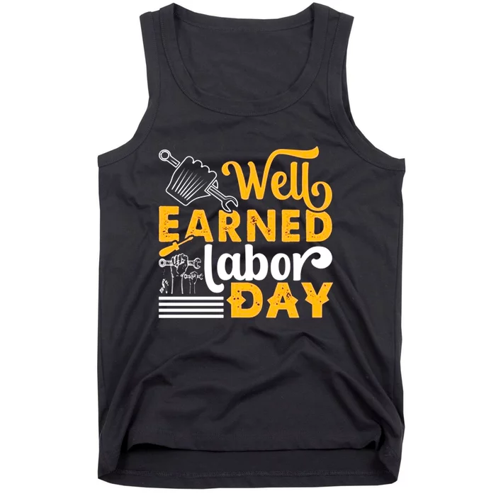 Happy Labor Day Design Union Worker Tank Top