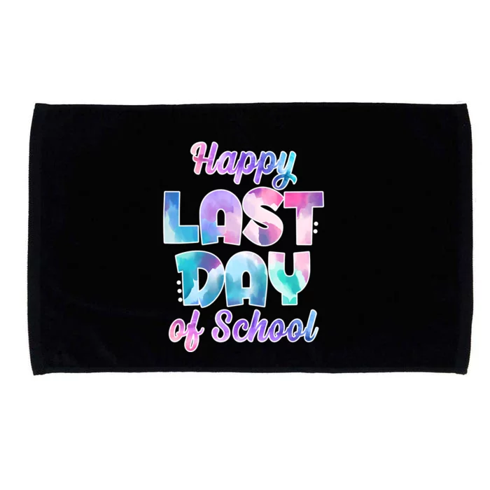 Happy Last Day Of School Colorful Microfiber Hand Towel