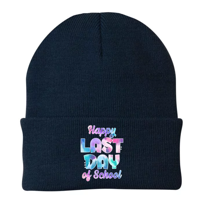 Happy Last Day Of School Colorful Knit Cap Winter Beanie