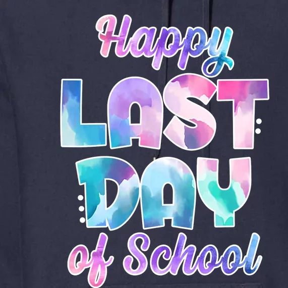 Happy Last Day Of School Colorful Premium Hoodie