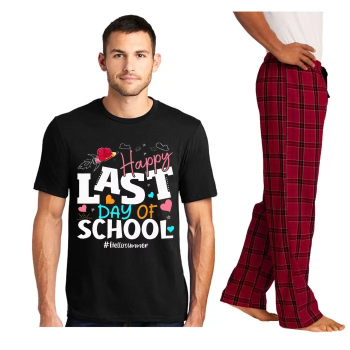 Happy Last Day Of School Hello Summer Students And Teachers Pajama Set