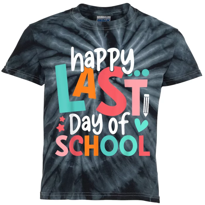 Happy Last Day Of School Teacher Student Graduation Kids Tie-Dye T-Shirt