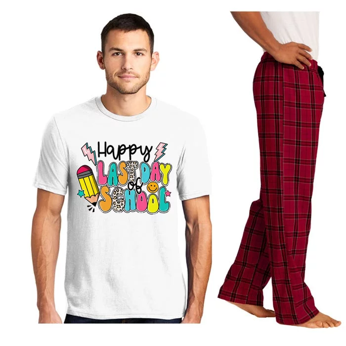 Happy Last Day Of School Leopard Teacher Student Pajama Set