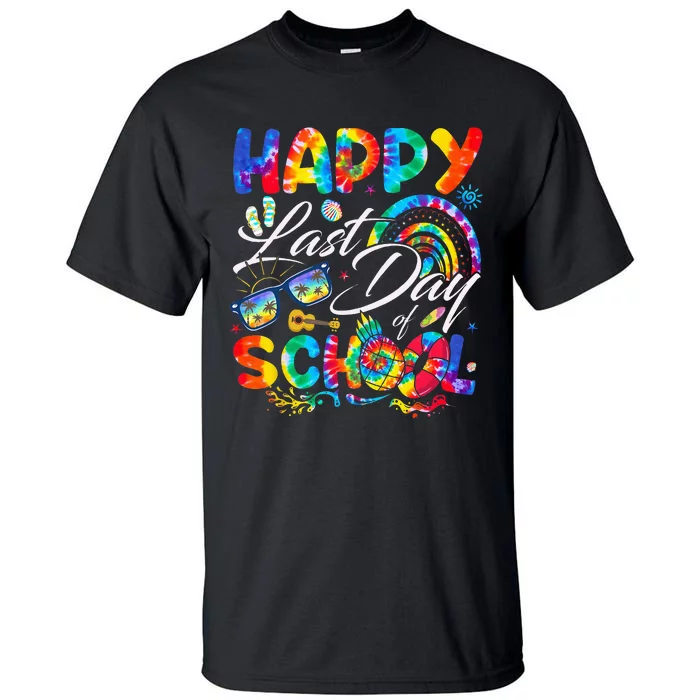 Happy Last Day Of School Teachers End Of Year Students Tall T-Shirt