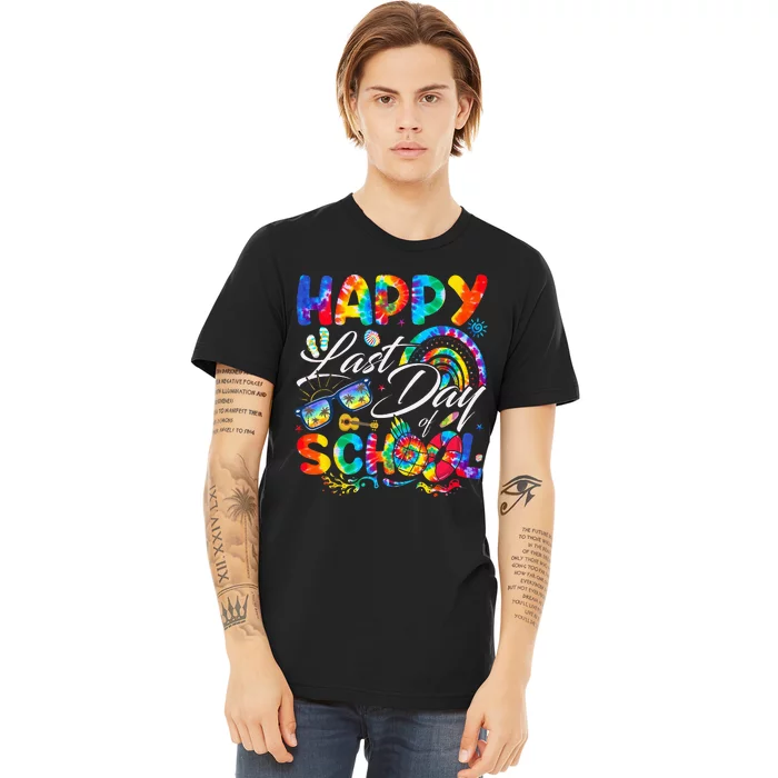 Happy Last Day Of School Teachers End Of Year Students Premium T-Shirt