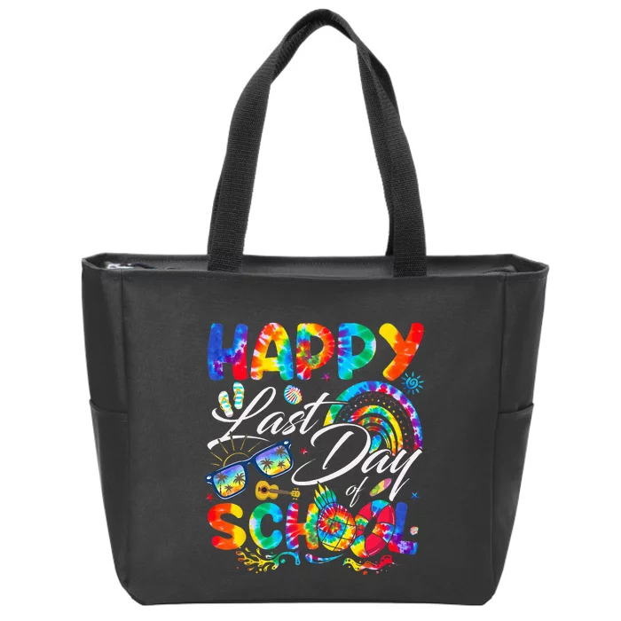 Happy Last Day Of School Teachers End Of Year Students Zip Tote Bag