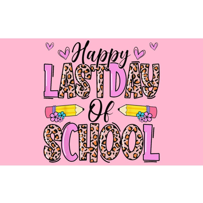 Happy Last Day Of School Leopard Teacher End Of School Year Bumper Sticker