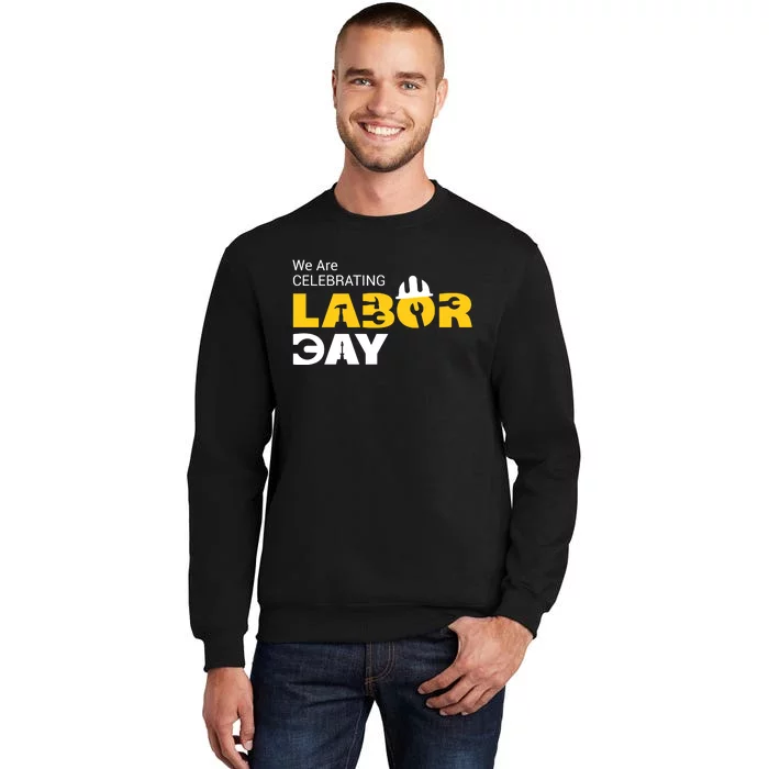 Happy Labor Day Celebration Graphic Sweatshirt