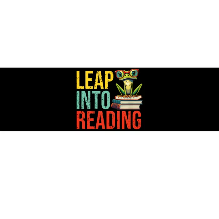 Happy Leap Day Teacher Leap Into Reading Leap Day 2024 Bumper Sticker