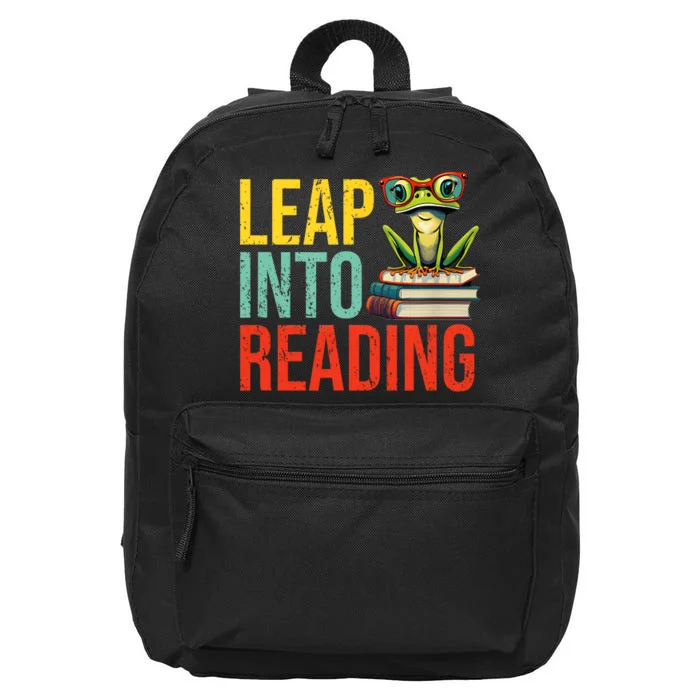 Happy Leap Day Teacher Leap Into Reading Leap Day 2024 16 in Basic Backpack