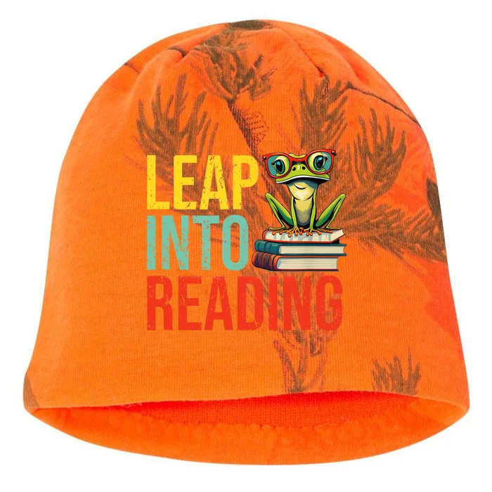 Happy Leap Day Teacher Leap Into Reading Leap Day 2024 Kati - Camo Knit Beanie