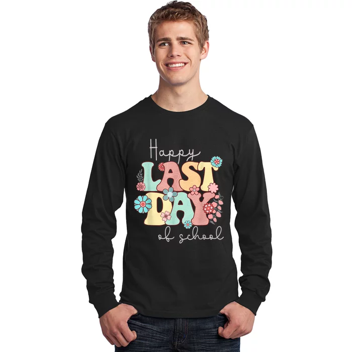 Happy Last Day Of School Teacher Student Graduation Long Sleeve Shirt