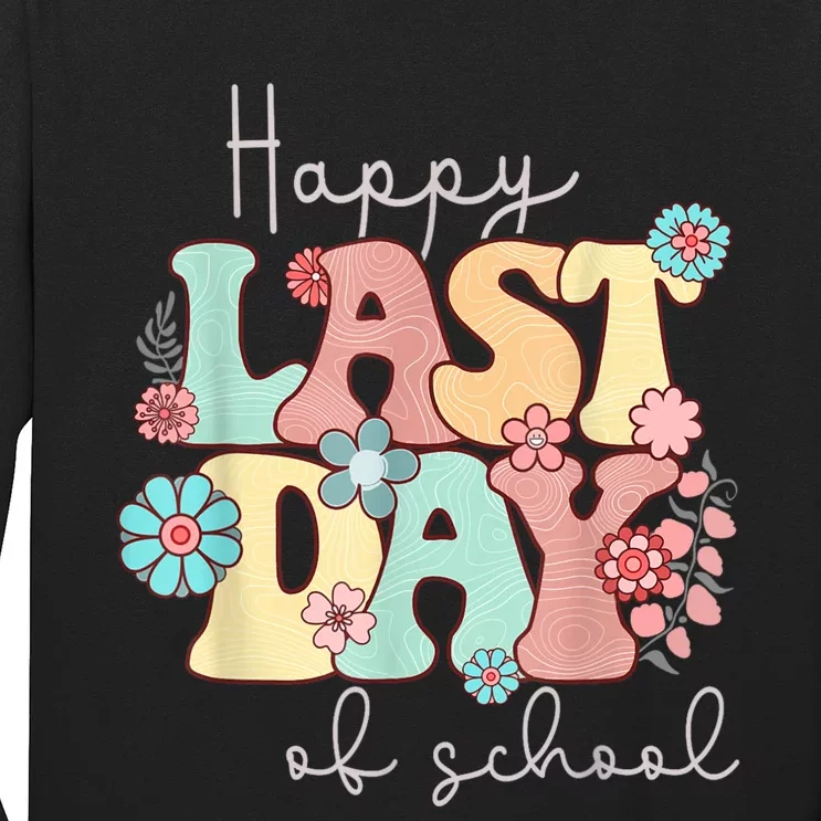 Happy Last Day Of School Teacher Student Graduation Long Sleeve Shirt