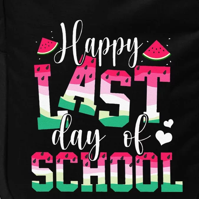 Happy Last Day Of School Watermelon Teachers Students Summer Impact Tech Backpack