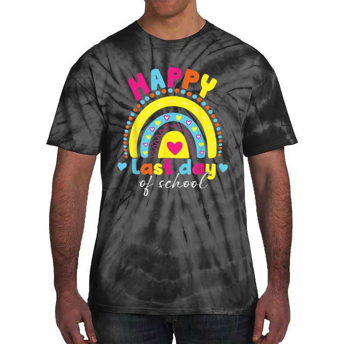 Happy Last Day Of School Teacher Student Graduation Tie-Dye T-Shirt