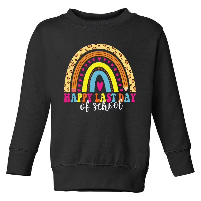 Happy Last Day of School Teacher Student Graduation Toddler Sweatshirt