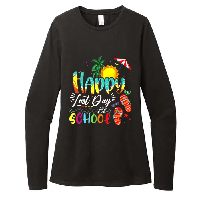 Happy Last Day Of School Teacher Student Graduation Summer Womens CVC Long Sleeve Shirt