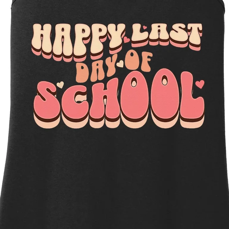 Happy Last Day Of School teacher Ladies Essential Tank