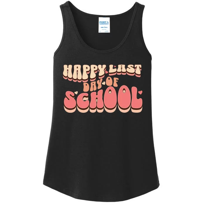 Happy Last Day Of School teacher Ladies Essential Tank