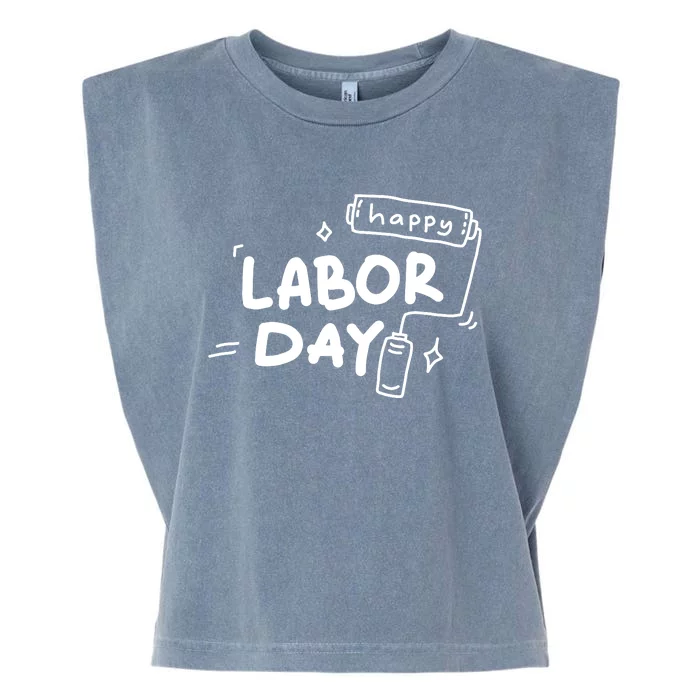 Happy Labor Day Gift For Labor Day Celebration Garment-Dyed Women's Muscle Tee