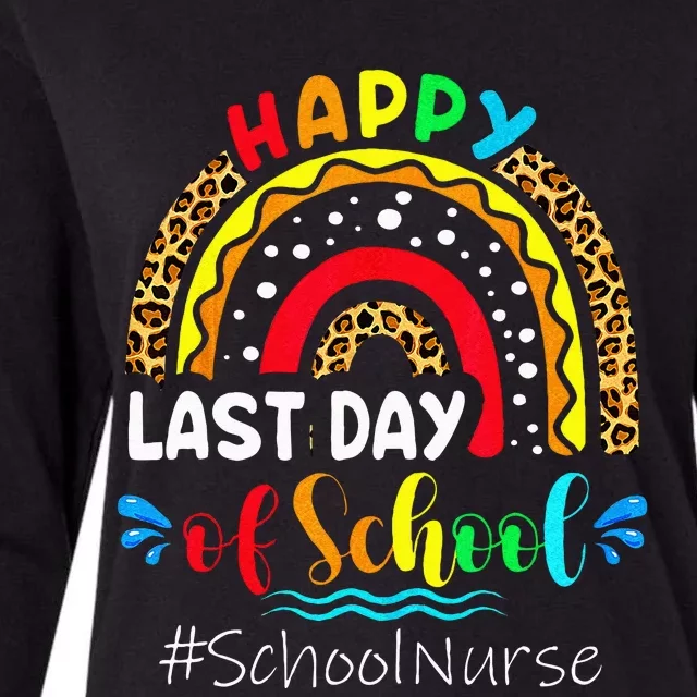 Happy Last Day Of School Nurse Teacher Summer Funny Womens Cotton Relaxed Long Sleeve T-Shirt