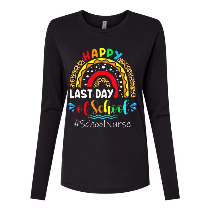 Happy Last Day Of School Nurse Teacher Summer Funny Womens Cotton Relaxed Long Sleeve T-Shirt