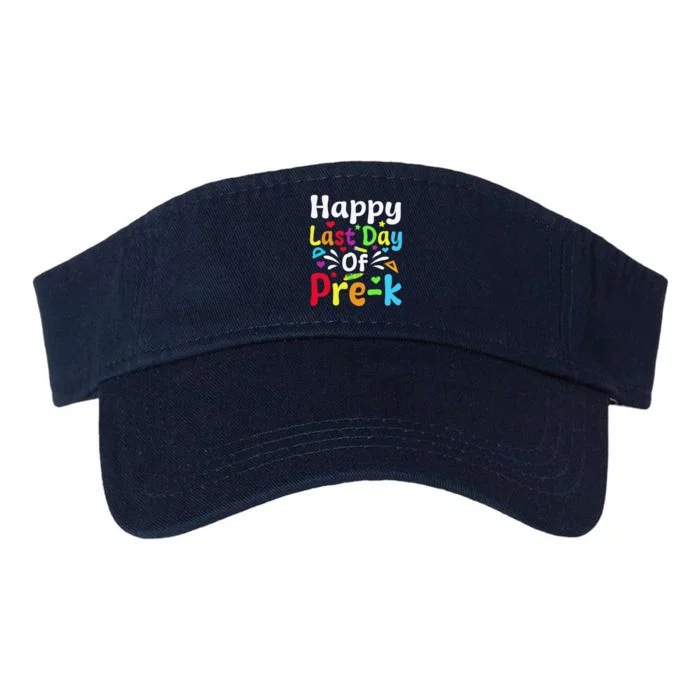 Happy Last Day Of Prek Teacher Student Graduation Valucap Bio-Washed Visor