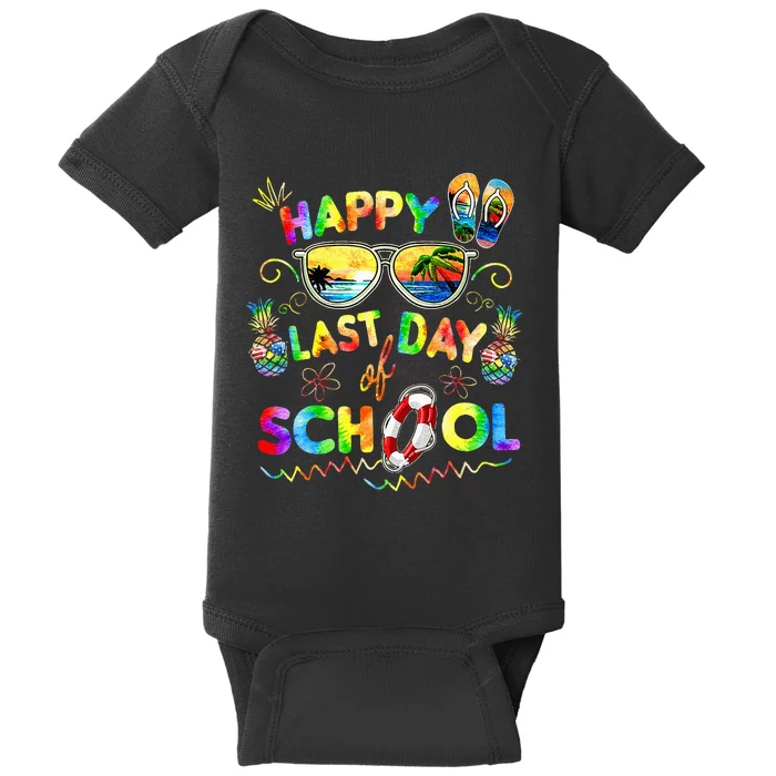 Happy Last Day of School Teachers End of Year Students Baby Bodysuit