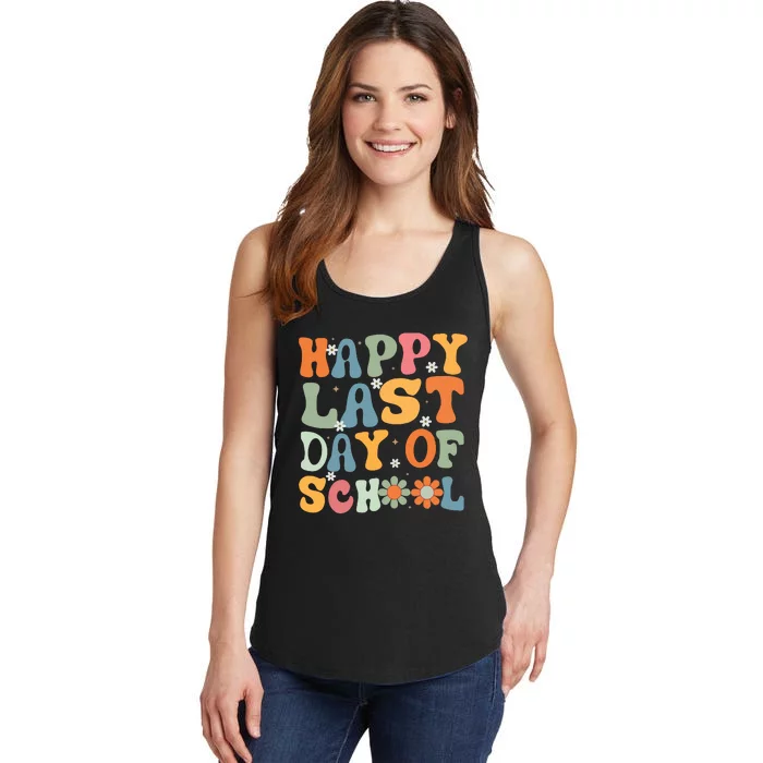 Happy Last Day Of School Teacher Ladies Essential Tank