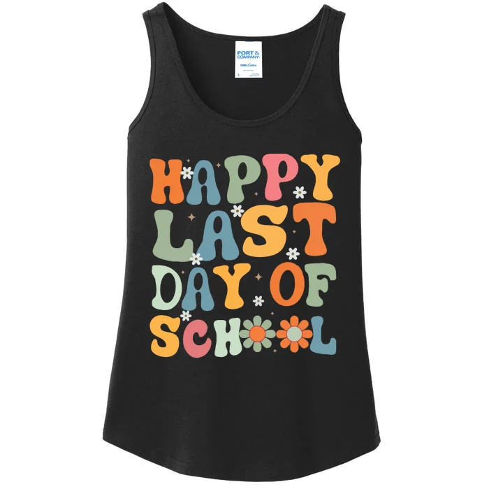 Happy Last Day Of School Teacher Ladies Essential Tank