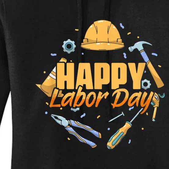 Happy Labor Day American Workers Women's Pullover Hoodie