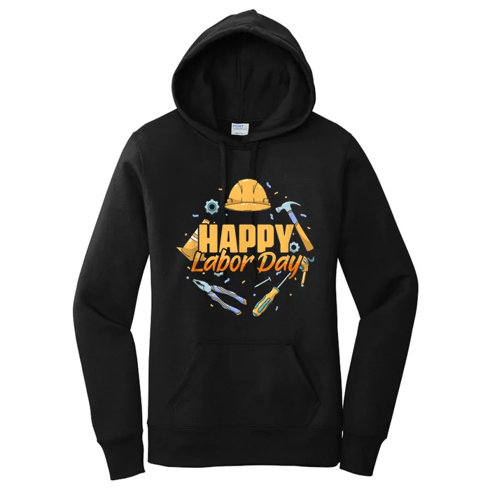 Happy Labor Day American Workers Women's Pullover Hoodie