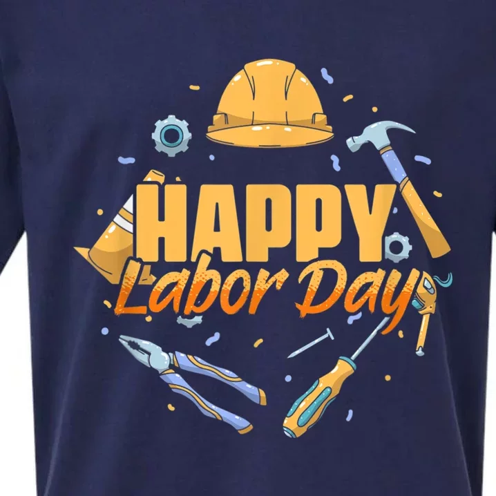 Happy Labor Day American Workers Sueded Cloud Jersey T-Shirt