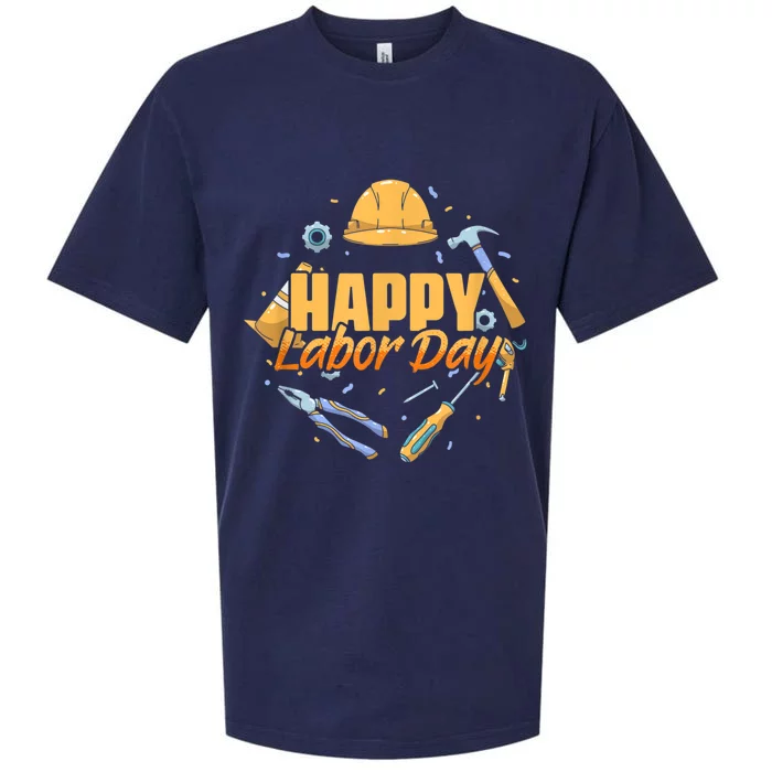 Happy Labor Day American Workers Sueded Cloud Jersey T-Shirt