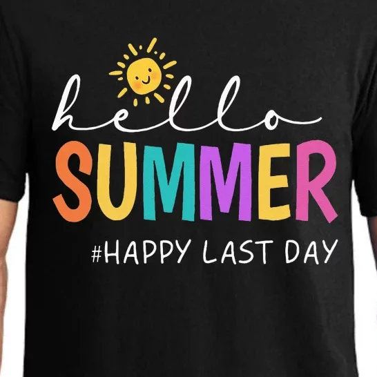 Happy Last Day Of School Teacher Student Hello Summer Pajama Set