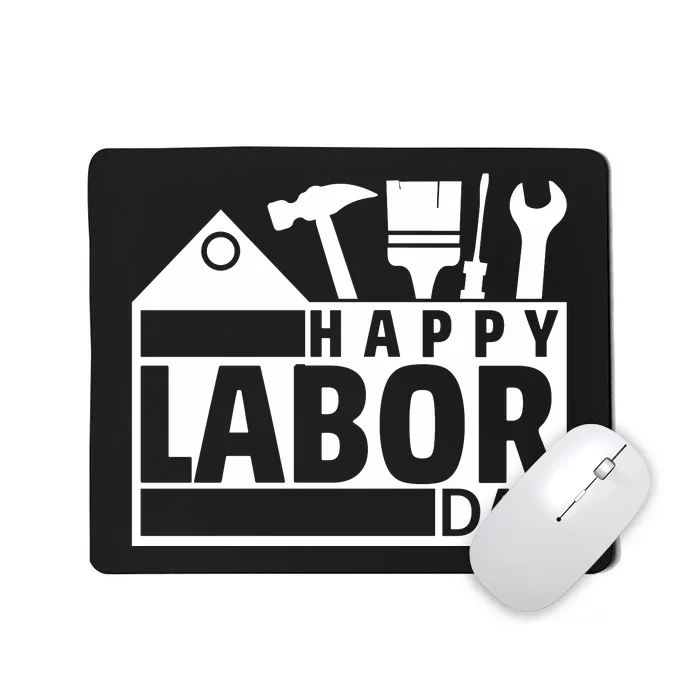 Happy Labor Day Celebration Graphic Mousepad