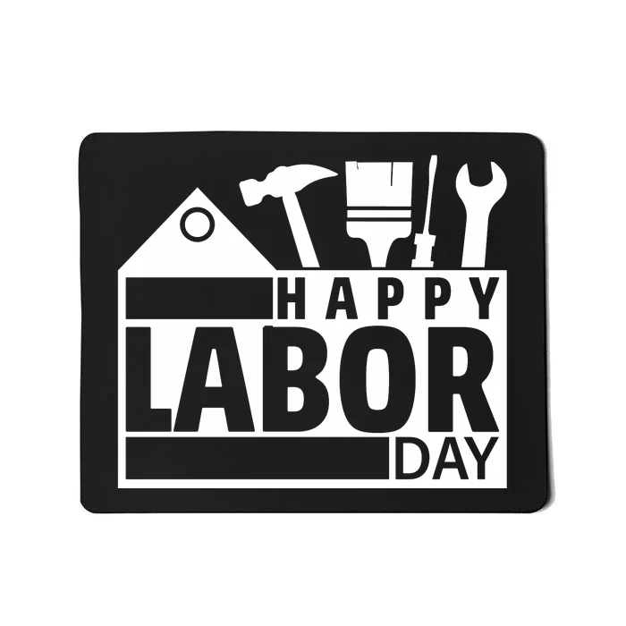 Happy Labor Day Celebration Graphic Mousepad