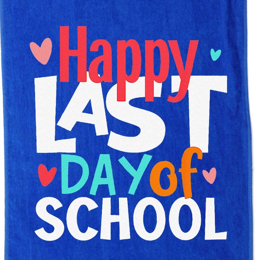 Happy Last Day Of Schools Teacher Student Hello Summer Platinum Collection Golf Towel