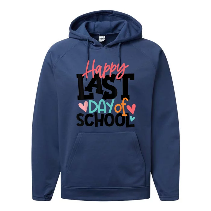 Happy Last Day Of School Teacher Student Graduation Performance Fleece Hoodie