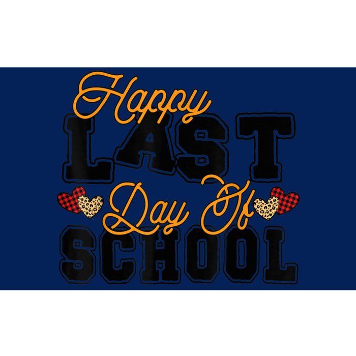 Happy Last Day Of School Teacher Student Graduation Heart Bumper Sticker