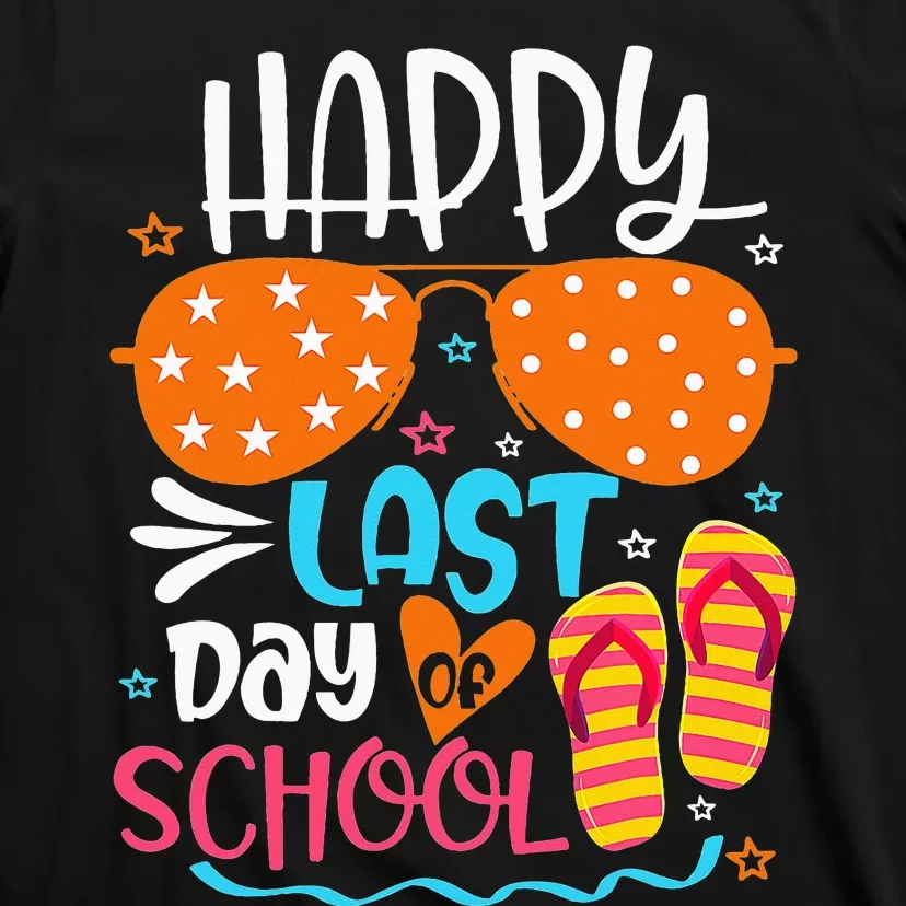 Happy Last Day of School Teacher Student Hello Summer T-Shirt