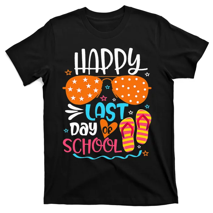 Happy Last Day of School Teacher Student Hello Summer T-Shirt