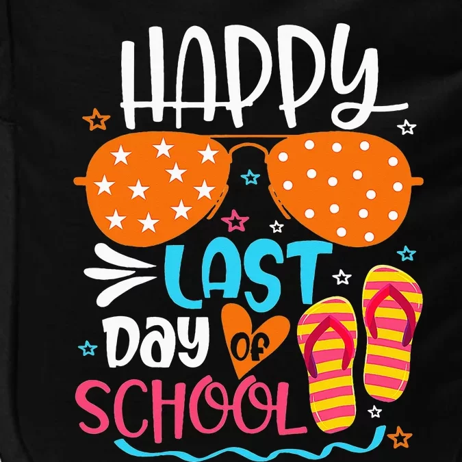 Happy Last Day of School Teacher Student Hello Summer Impact Tech Backpack