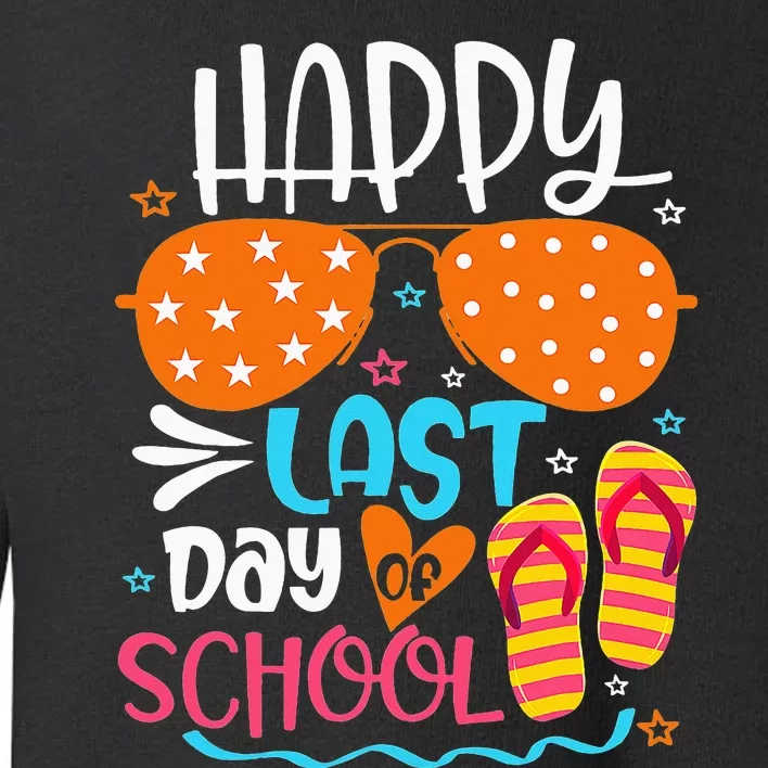 Happy Last Day of School Teacher Student Hello Summer Toddler Sweatshirt