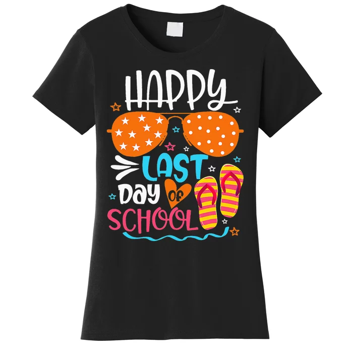 Happy Last Day of School Teacher Student Hello Summer Women's T-Shirt