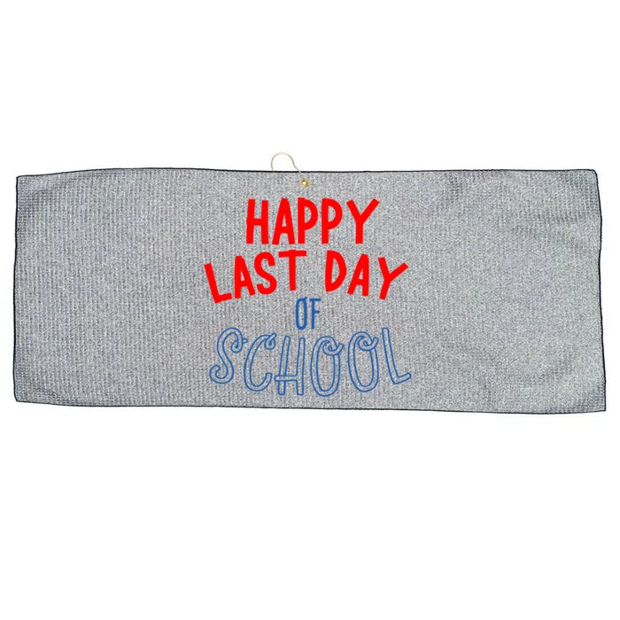 Happy Last Day Of School Summer Vacation Large Microfiber Waffle Golf Towel