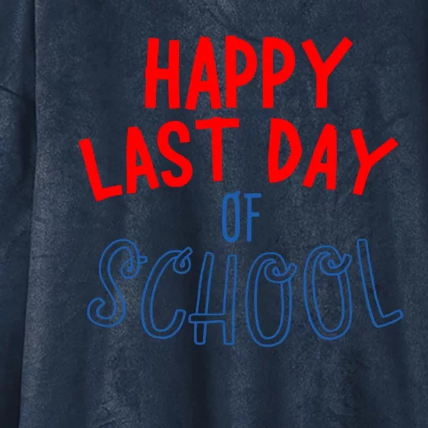 Happy Last Day Of School Summer Vacation Hooded Wearable Blanket